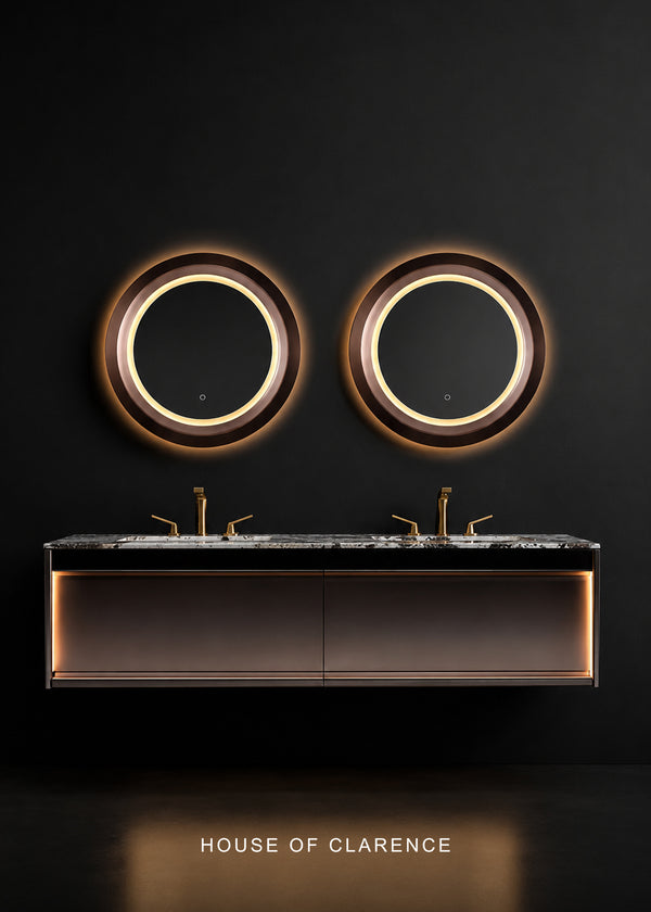 Floating Bathroom Vanity with LED Mirror