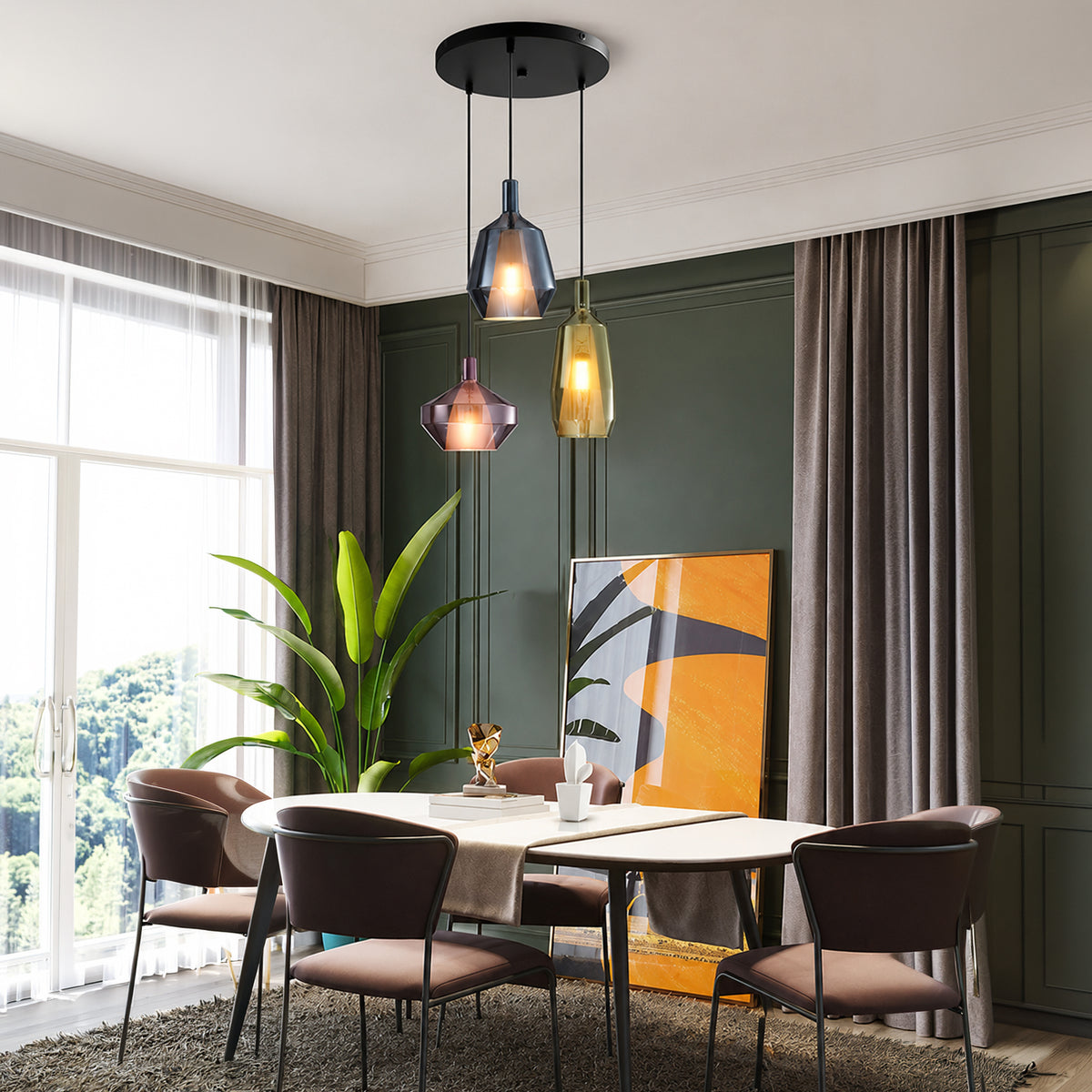 Modern Glass Pendant Light