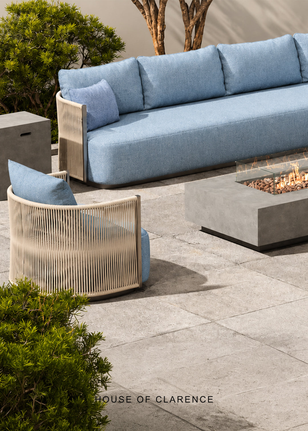 Contemporary Outdoor Sofa Set