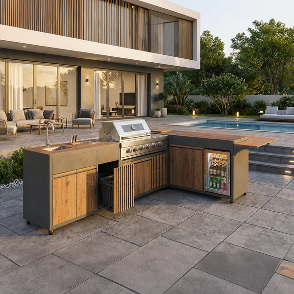 Contemporary Modular Garden Kitchen