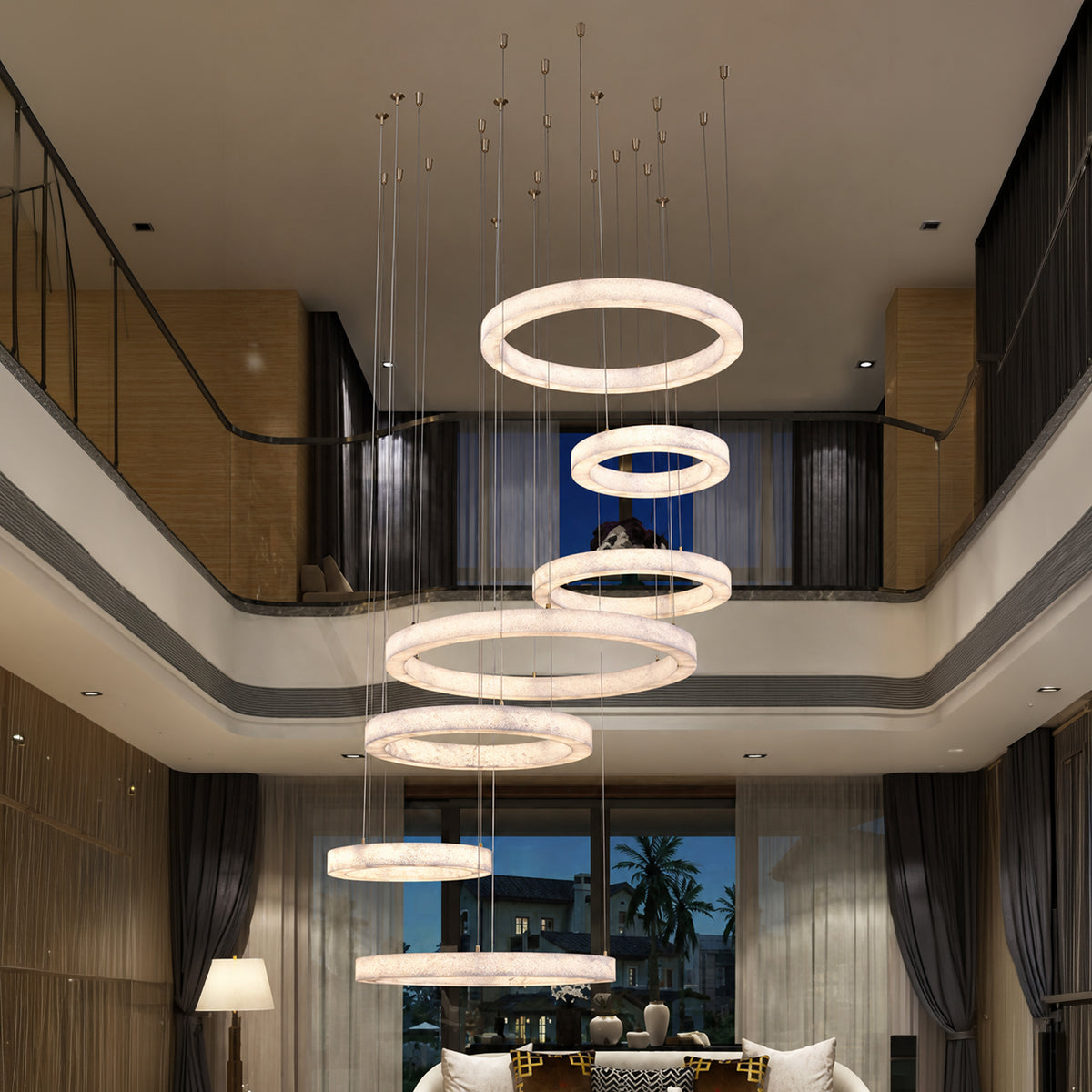 Modern Circular Suspension Light