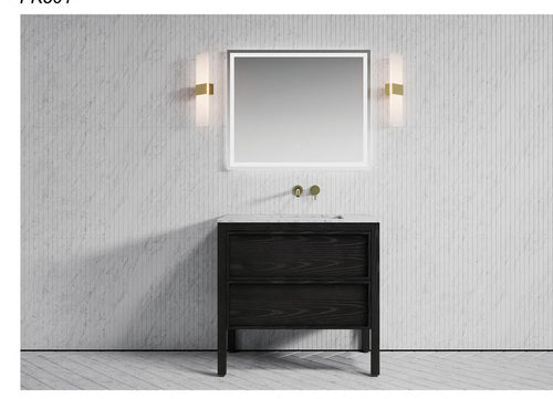 FK501 Ash Solid Wood Floor-Standing Vanity Unit