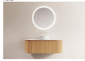 FK516S White Oak Vanity Unit With Ceramic Basin