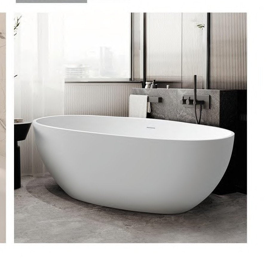 FS303 Solid Surface Freestanding Bathtub