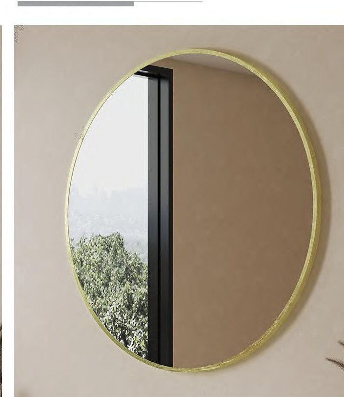 M643 Metal Framed Plain Mirror